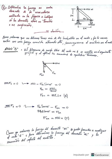 SOLUTION An Lisis Estructural M Todo Nodos Studypool