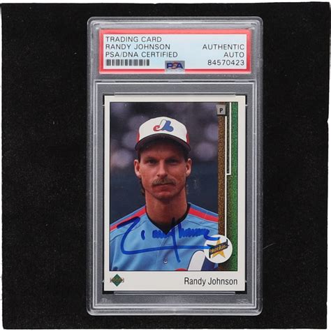 Randy Johnson Signed 1989 Upper Deck 25 RC PSA Pristine Auction