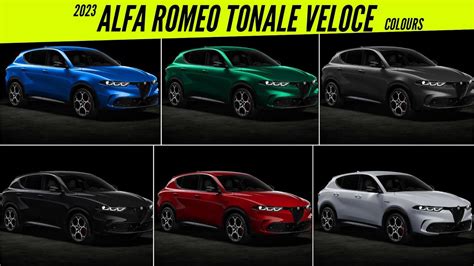 Alfa Romeo Tonale Veloce All Color Options Images Autobics