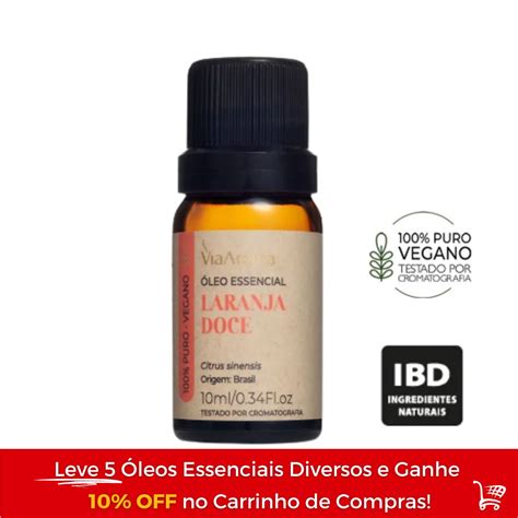 Leo Essencial De Laranja Doce Ml Via Aroma S Ess Ncias