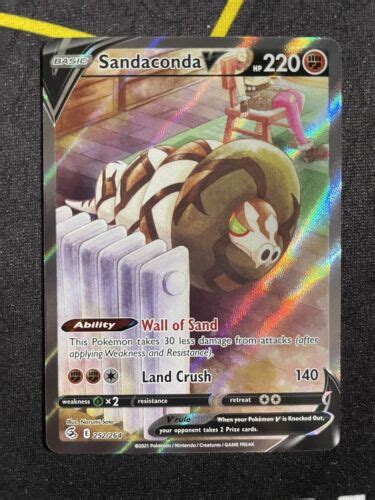 Sandaconda V Alt Art Fusion Strike Ultra Rare Pokemon Tcg Nm Ebay