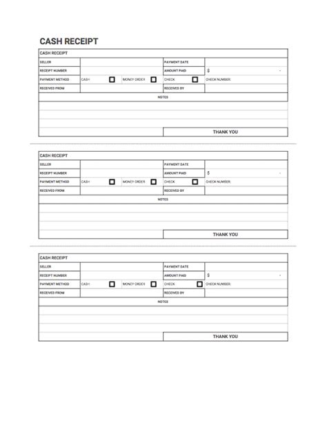 Cash Receipt Templates | Free Download | Invoice Simple