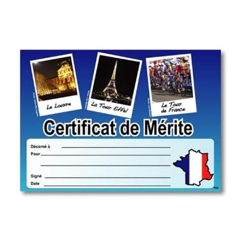 French Certificates Superstickers