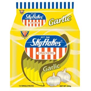 SKYFLAKES CRACKERS GARLIC FLAVOR 25GX10S – SRS Sulit