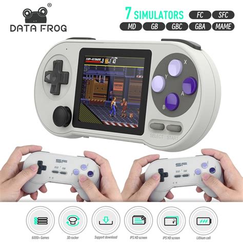 Data Frog Sf Portable Handheld Game Console Inch Ips Retro Game