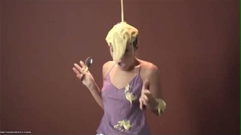 Girl Covered In Custard Youtube