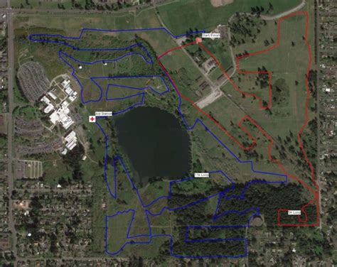 Course Map: Fort Steilacoom Half Marathon in Lakewood, WA