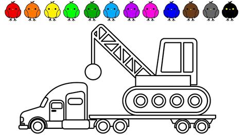 ️Car Carrier Coloring Page Free Download| Goodimg.co