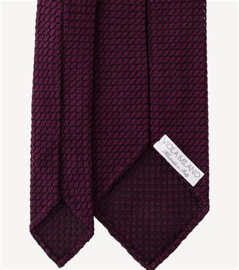 Grenadine Garza Grossa Unlined Tie Purple Mix Viola Milano