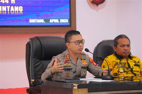 Polres Sintang Gelar Rakor Lintas Sektoral Operasi Ketupat Kapuas 2023