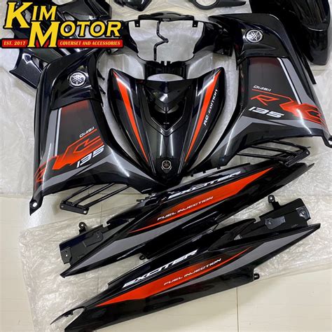 Coverset Lc V V Original Velozi Metallic Black Exciter Rc