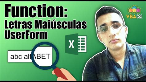 VBA Function para colocar as letras do formulário em maiúscula Caixa