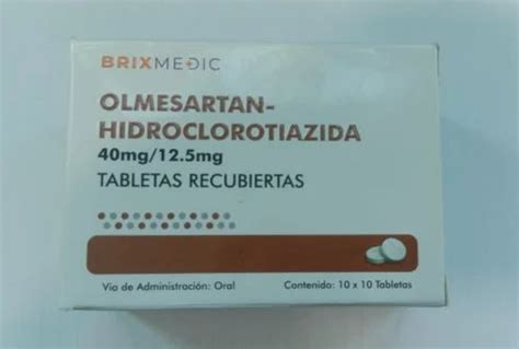 Olmesartan Hidroclorotiazida 40 Mg 12 5 Mg Tablet At Rs 250 Box