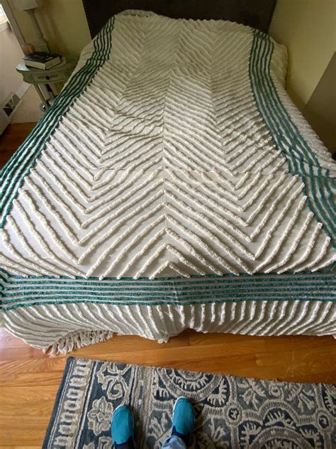 Vintage Chenille Twin Bedspread Etsy