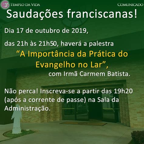 Palestra A Import Ncia Da Pr Tica Do Evangelho No Lar Gfa