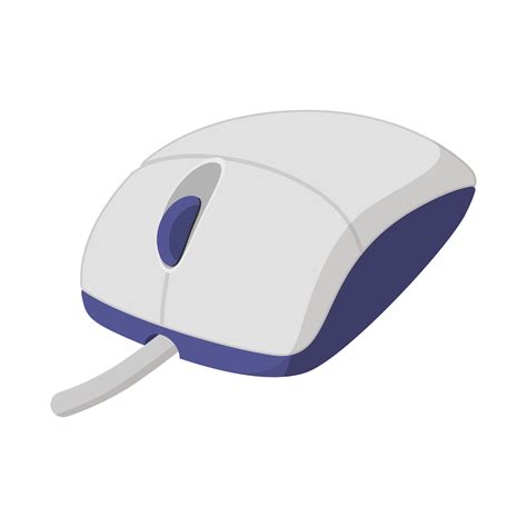 White Computer Mouse Cartoon Icon 14181682 Vector Art At Vecteezy