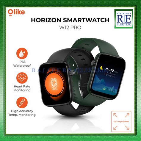 Jual Olike Jam Tangan Smartwatch Horizon W12 PRO HD Full Touch Screen