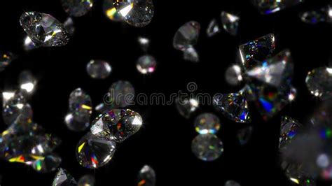 Falling Diamonds - Loopable CG Animation Stock Video - Video of carbon, glamour: 124206613