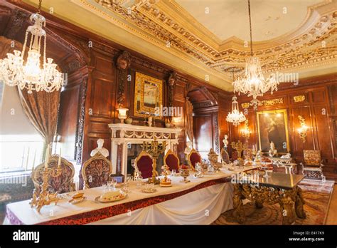 England Warwickshire Warwick Warwick Castle Interior Display Stock