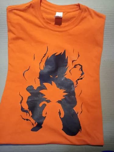 Playera O Blusa Goku Silueta Dragon Ball Todas Las Tallas En Venta En