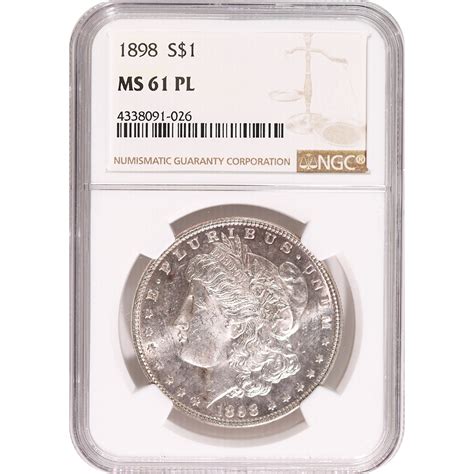 Certified Morgan Silver Dollar Ms Pl Ngc Golden Eagle Coins