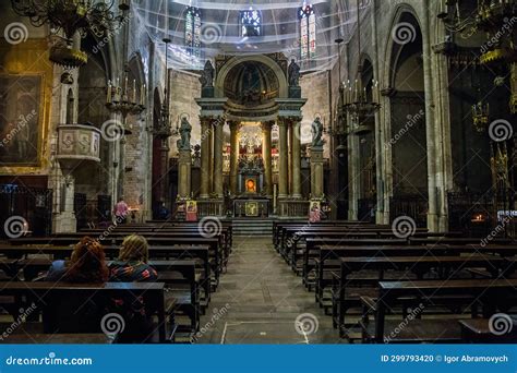 Interior Of The Basilica Of The Holy Martyrs Justus And Pastor