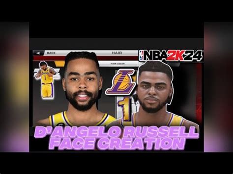 Dangelo Russell Face Creation In K Best D Lo Russell Face