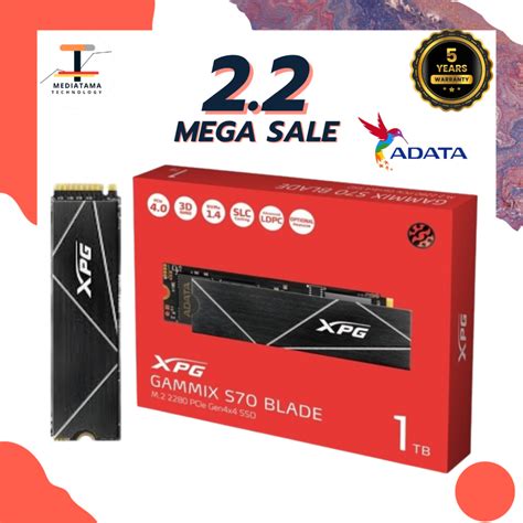 Jual Adata Xpg Gammix S Blade Gb Tb Tb Ssd Nvme Pcie Gen X M