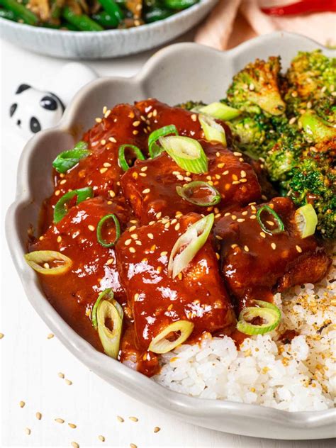 sweet spicy korean gochujang chicken sugaryums