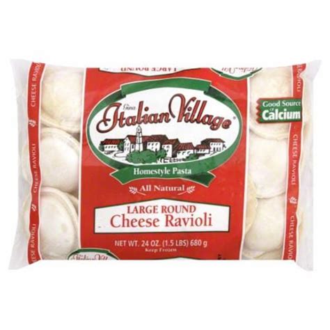 Italian Village Large Round Cheese Raviloi 24 Oz Kroger