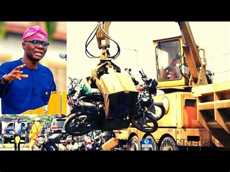 Live Updates Lagos State Government Crushes Seized Motorcycles YouTube