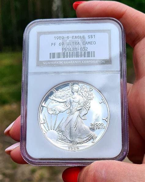 Srebrna Moneta Ameryka Ski Orze Proof Ngc Czarnk W Kup Teraz