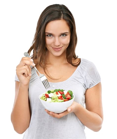 Premium Photo Health Girl And Portrait With Wellness Salad For Diet