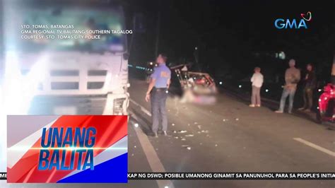 Tricycle Driver Patay Nang Sumalpok Sa Isang Boom Truck Sakay