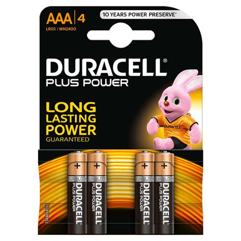 Batteria Duracell V Aaa Ministilo Plus Power Alcalina Confezione Da