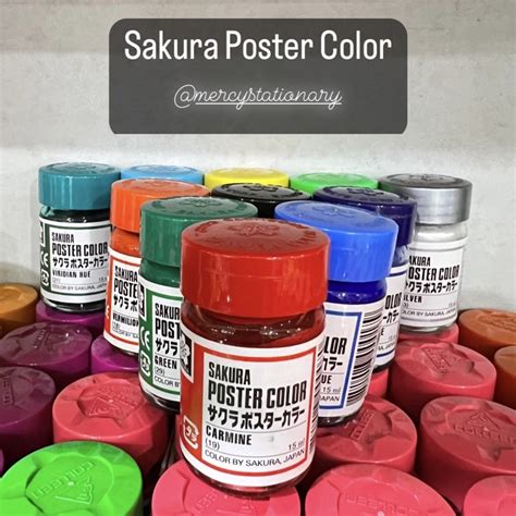 Jual Cat Poster Sakura 15 Ml 30 Ml Poster Color Shopee Indonesia