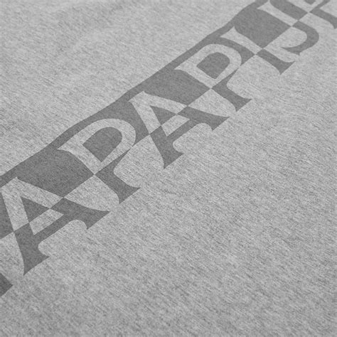 Napapijri Surf Logo T Shirt Med Grey End Kr