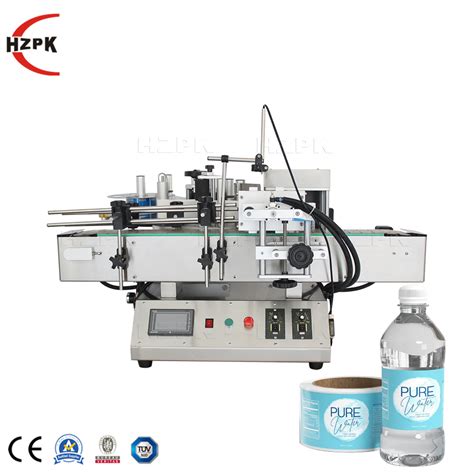 Hzpk Table Top Honey Jar Labeling Machine With Date Code Printer