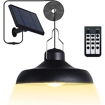 Deogos Solar Shed Light 1200 LM Solar Pendant Light Indoor Outdoor