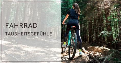 Taubheitsgefühl im Genitalbereich beim Radfahren Was tun