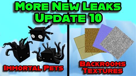 Immortal Pets Backrooms Textures And More Update New Leaks In