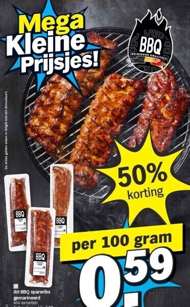 Ah Bbq Spareribs Gemarineerd Promotie Bij Albert Heijn