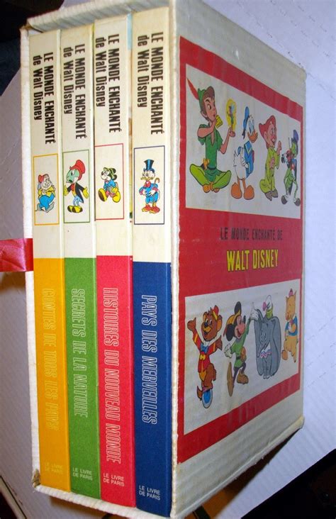 LE MONDE ENCHANTE DE WALT DISNEY Box Set Of 4 Pays Des Merveilles