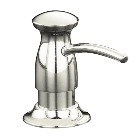 Kohler Soap And Lotion Dispenser In Vibrant Polished Nickel K 1893 C Sn The Home Depot