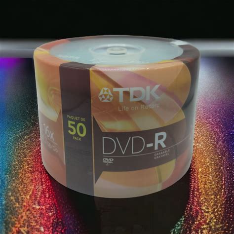 Used Tdk Dvd R Pack X Gb Blank Recordable Discs Spindle Pack