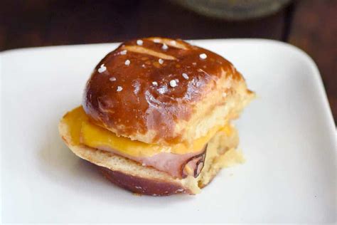 Ham And Cheese Pretzel Hawaiian Sliders Mighty Mrs Super Easy Recipes