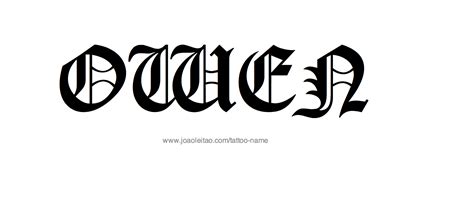 Owen Name Tattoo Designs