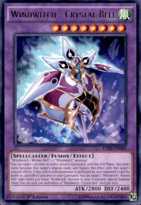 Yugioh Raging Tempest Single Card Rare Windwitch Crystal Bell Rate