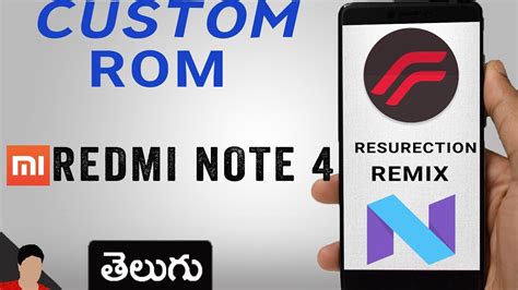 Resurrection Remix Android Custom Rom For Redmi Note In Dept