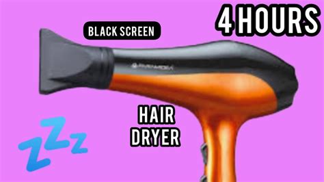 Hours Blow Dryer For Sleep Rumore Bianco Suono Phon Black Screen